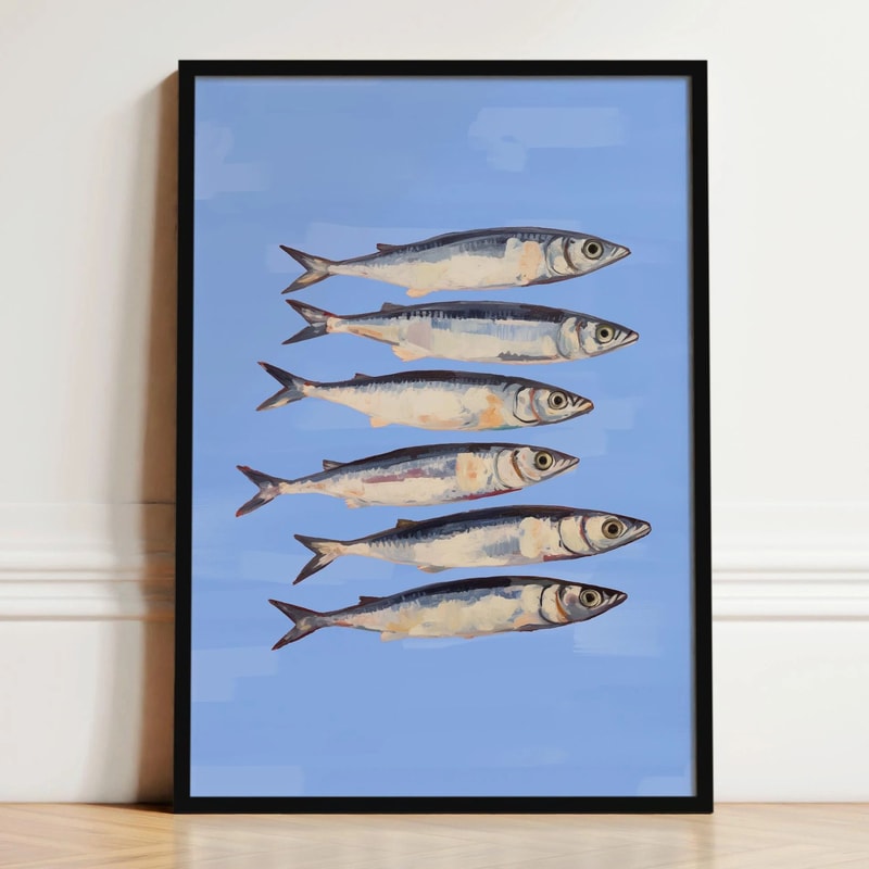 French Breakfast Canvas Poster Lemon Wine Oyster Art Print Executive Kitchen Dining Sanctuary D 28