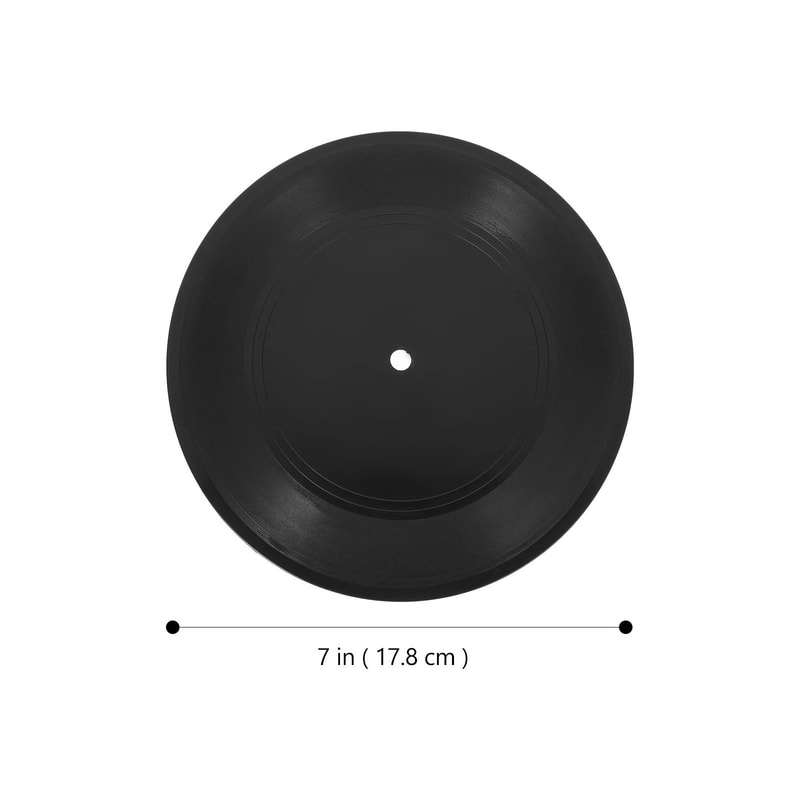 Simulated Vinyl Disc Wall Art Professional Grooved Record Ornament Executive Music Lounge Studio 1