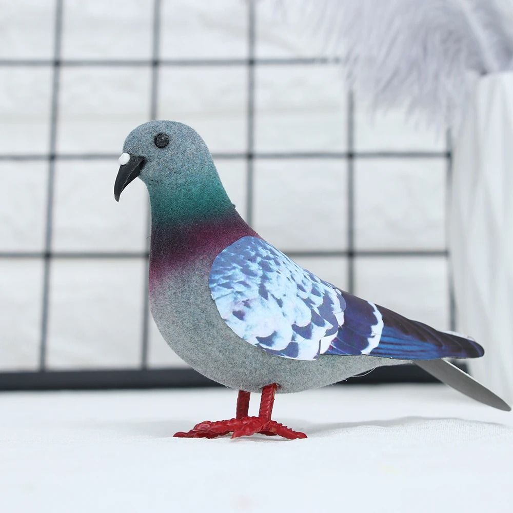 Realistic Simulation Pigeon Model Artificial Dove Photography Prop Executive Home Wedding Sanctu 0