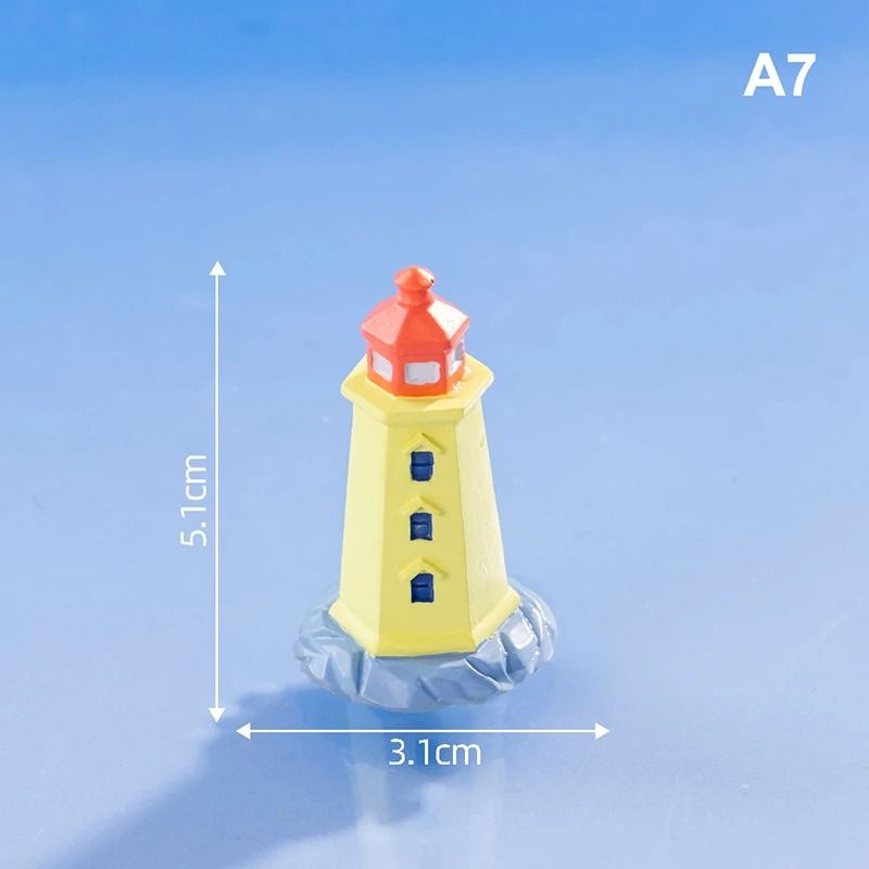 Miniature Lighthouse Ocean Statue Resin Craft Maritime Ornament Executive MicroLandscape Sanctuar 13