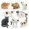 Lying Orange Cat Figurine Solid Simulation Mini Pet Model Executive Desktop Home Studio Sanctuar 0