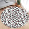 Brown Leopard Round Carpet Premium Animal Fur Pattern Rug Executive Living Room Bedroom Sanctuar 15