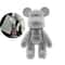 Rhinestone Crystal Bear Figure Handcrafted Glitter Applique Doll Executive Desktop Creative Stud 15