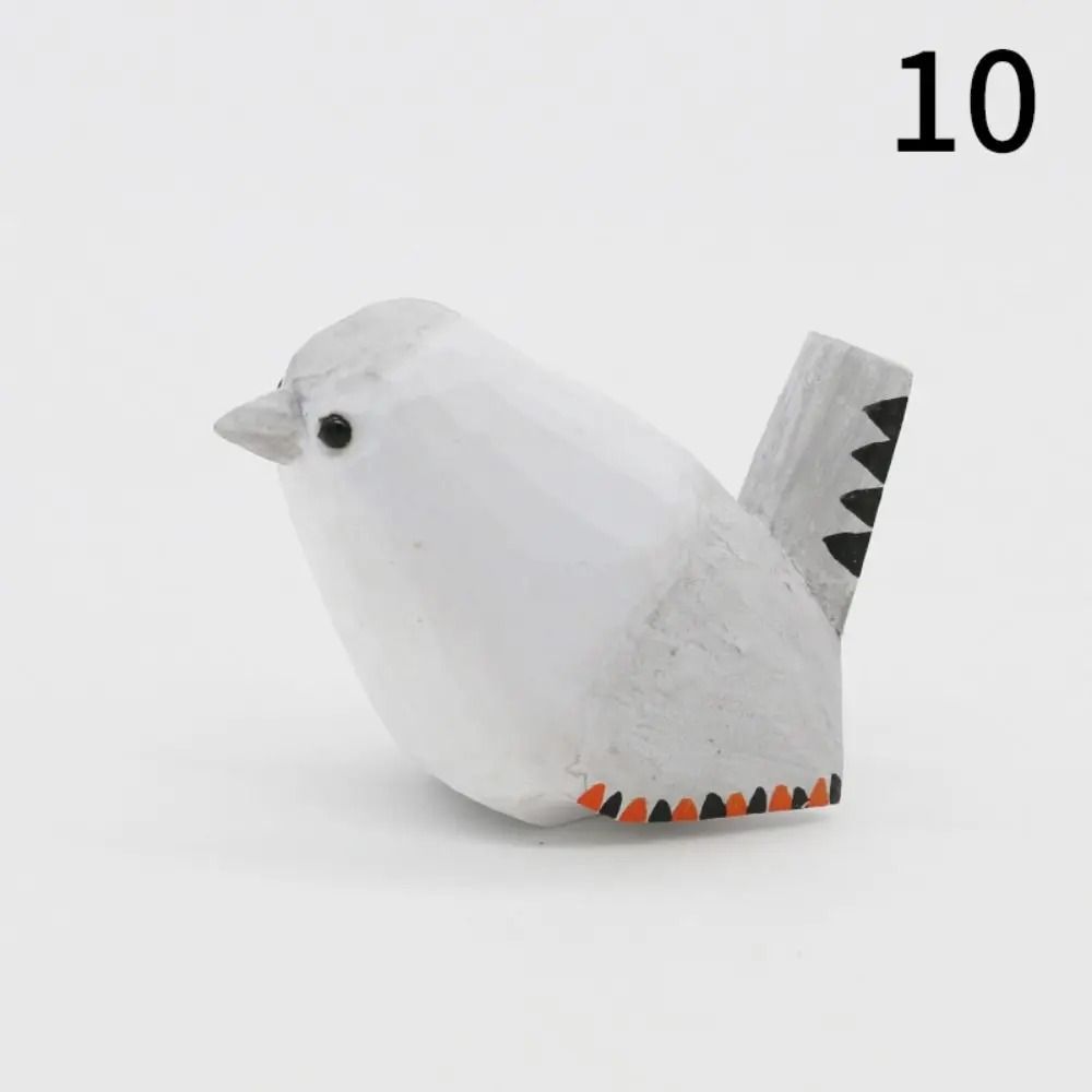 Artisan HandCarved Songbird Painted Sustainable Wood Figurine Executive Desktop Home Studio Sanc 16