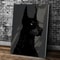 Noir Doberman Muse Canvas Art HighFidelity Cotton Portrait Executive Studio Modern Home Sanctua 16
