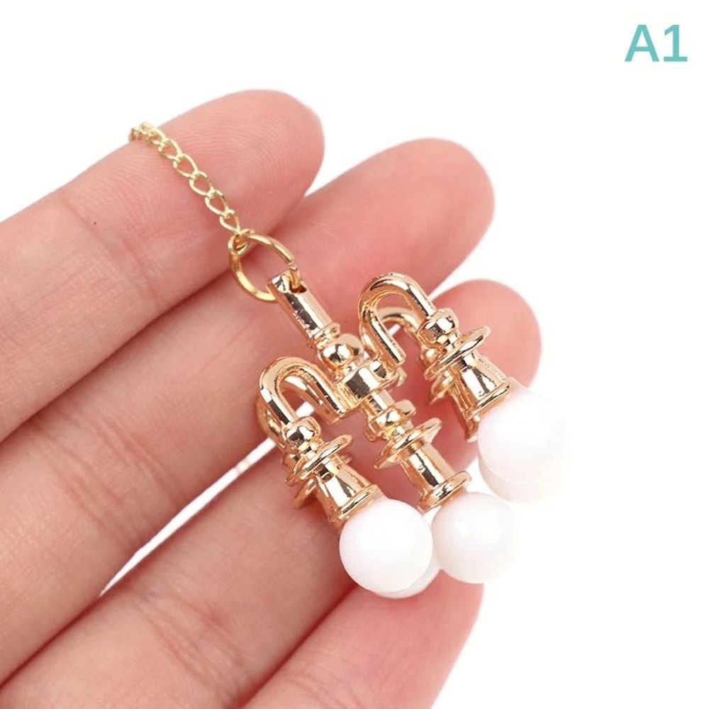 CyberLuxe LED Dollhouse Chandelier 3V Miniature Ceiling Light Executive Model Studio Sanctuary D 10