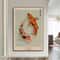 Zen Lotus Goldfish Canvas HokusaiInspired Japanese Art Executive Studio Modern Home Sanctuary D 7