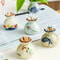 Artisan Dynasty Ceramic Miniature Retro Storage Jar Micro Vase Executive Studio Zen Sanctuary D 4