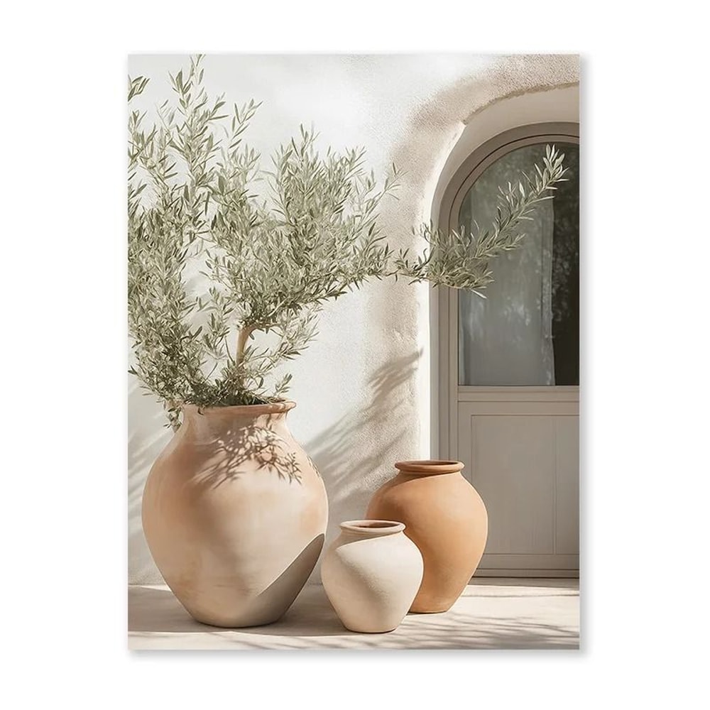 Mediterranean Olive Grove Canvas Countryside Landscape Art Executive Studio Coastal Sanctuary De 7