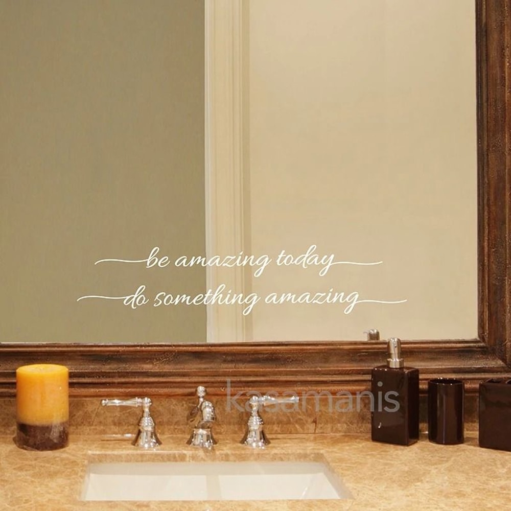 VogueAffirmation Mirror Decal Minimalist Motivational Vinyl Executive Vanity Studio Sanctuary De 1