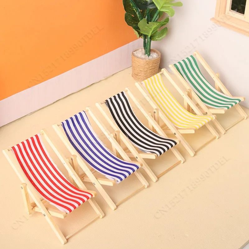 Artisan Miniature Recliner Wooden Outdoor Deck Chair Model Executive Studio Zen Sanctuary Decor 4