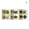 Botanical Potted Triptych 3Piece Realistic Plant Wall Decals Executive Studio Living Room Sanctu 6