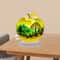 Artisan Crystal Apple Sculpture K9 Glass Fruit Paperweight Executive Desktop Modern Home Sanctua 9