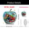 Artisan Crystal Apple Sculpture K9 Glass Fruit Paperweight Executive Desktop Modern Home Sanctua 11