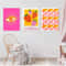 Retro Pink Spritz Strawberry Lemon Cocktail Canvas Art Executive Kitchen Bar Sanctuary Decor 1