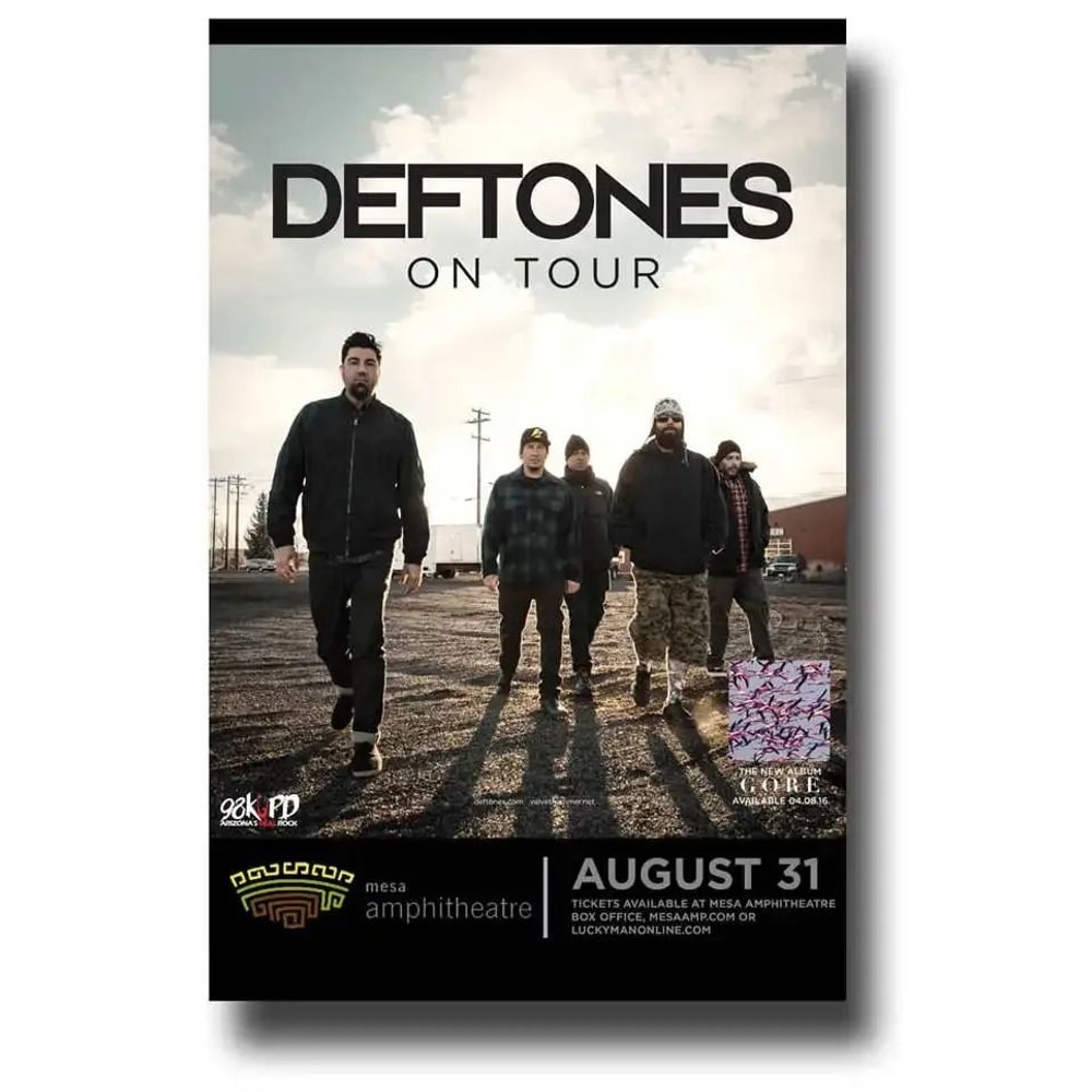AltMetal Legend Canvas Deftones Around The Fur Album Poster Executive Music Studio Alternative S 9