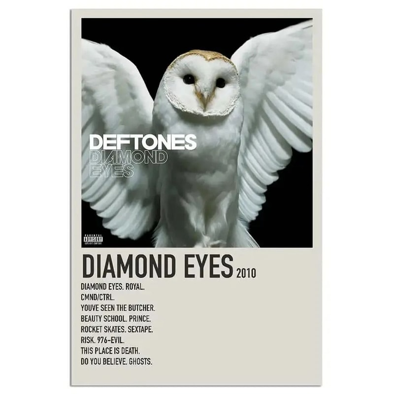 AltMetal Legend Canvas Deftones Around The Fur Album Poster Executive Music Studio Alternative S 29
