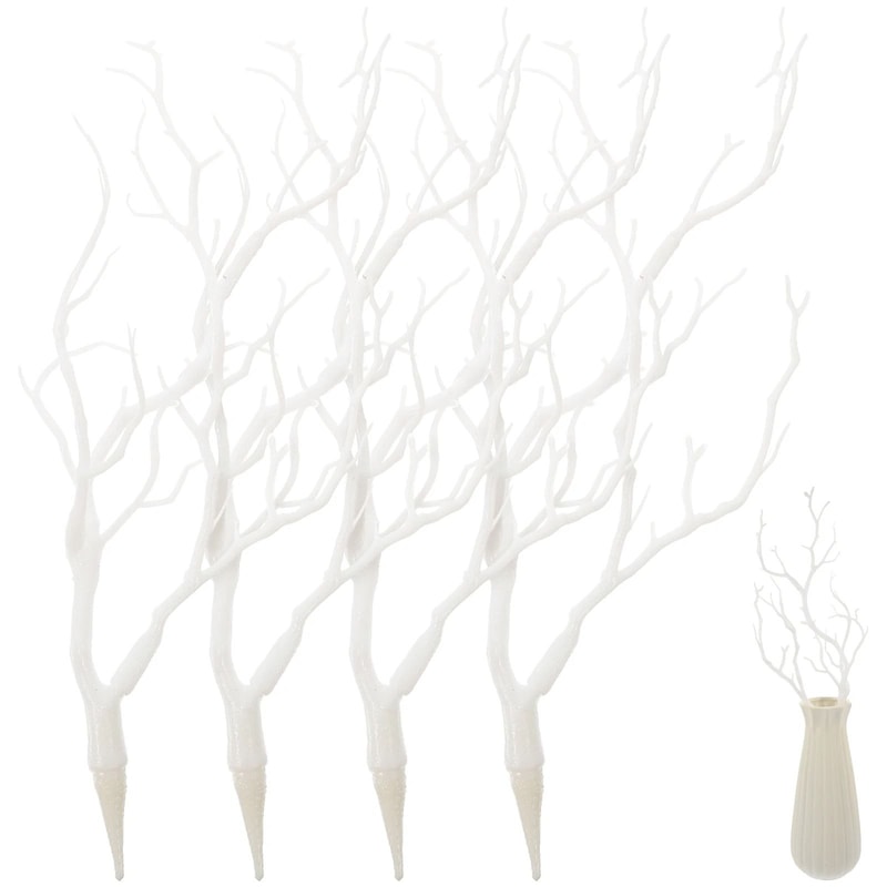 Botanical Antler Branch Set 4PCS Artisan Dried Willow Model Executive Studio Winter Sanctuary De 8