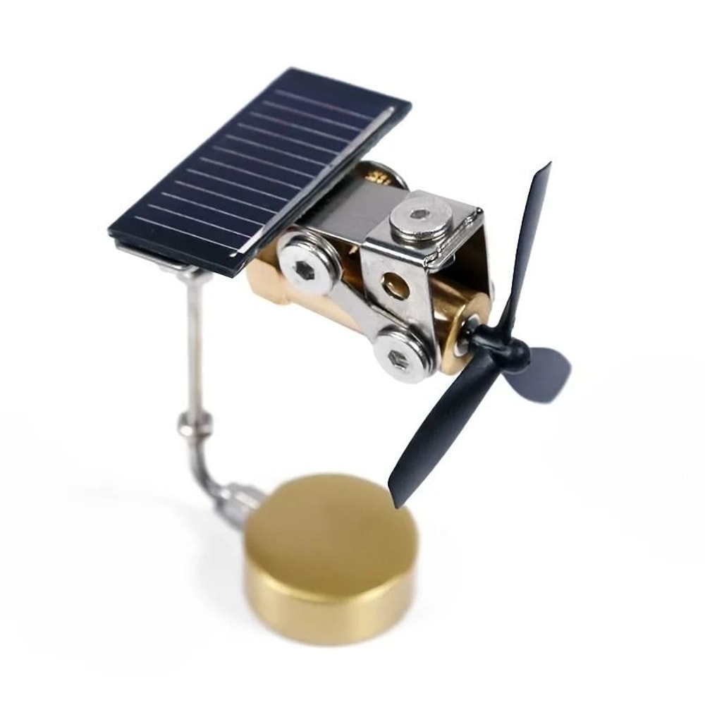 Kinetic Solar Turbine Precision Copper Windmill Ornament Executive Desk Engineering Sanctuary De 4