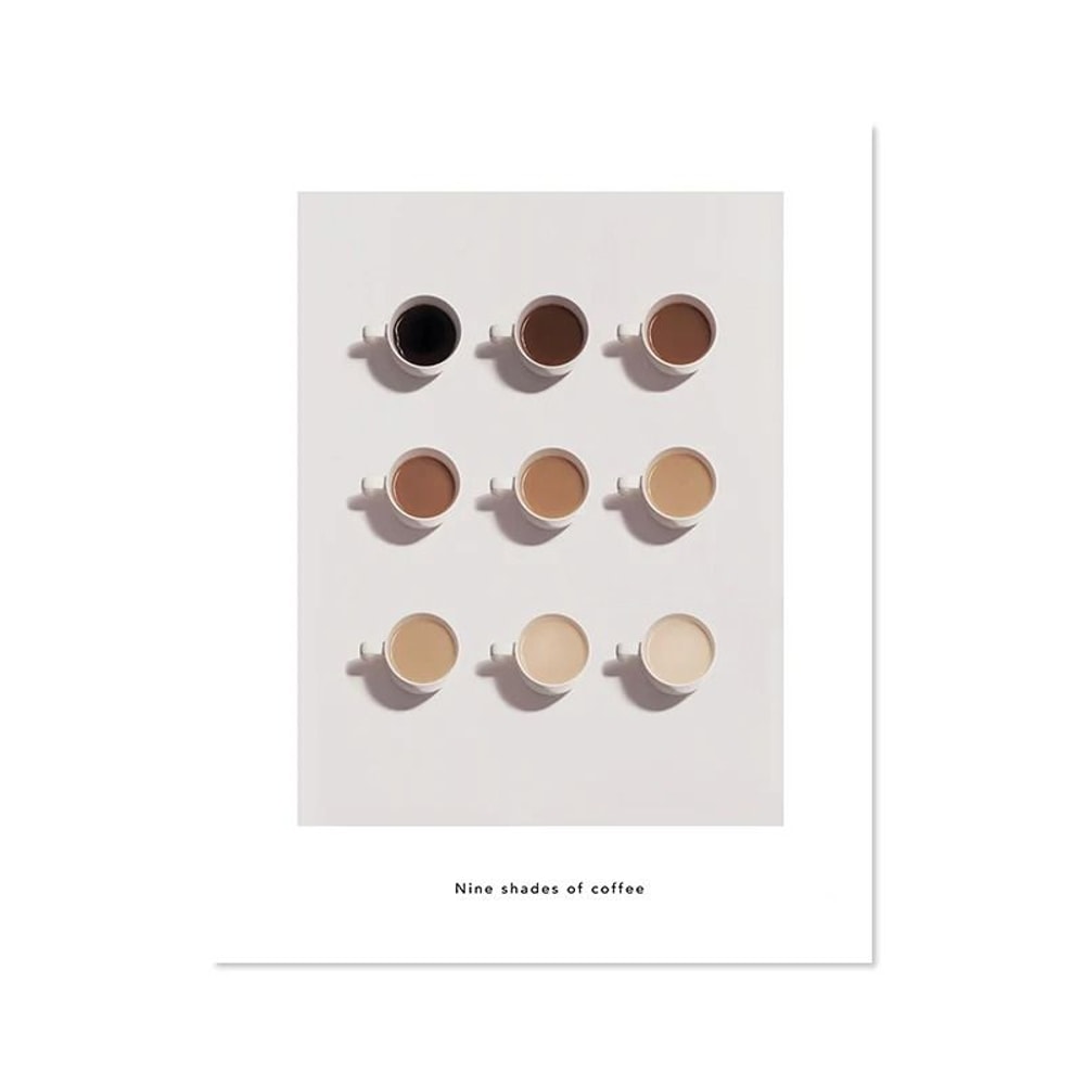 Artisan Coffee Guide Canvas Minimalist Barista Menu Print Executive Kitchen Cafe Sanctuary Decor 18