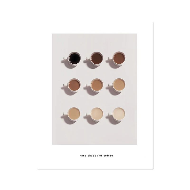 Artisan Coffee Guide Canvas Minimalist Barista Menu Print Executive Kitchen Cafe Sanctuary Decor 18