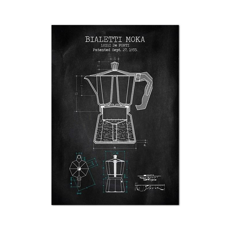Artisan Coffee Guide Canvas Minimalist Barista Menu Print Executive Kitchen Cafe Sanctuary Decor 21
