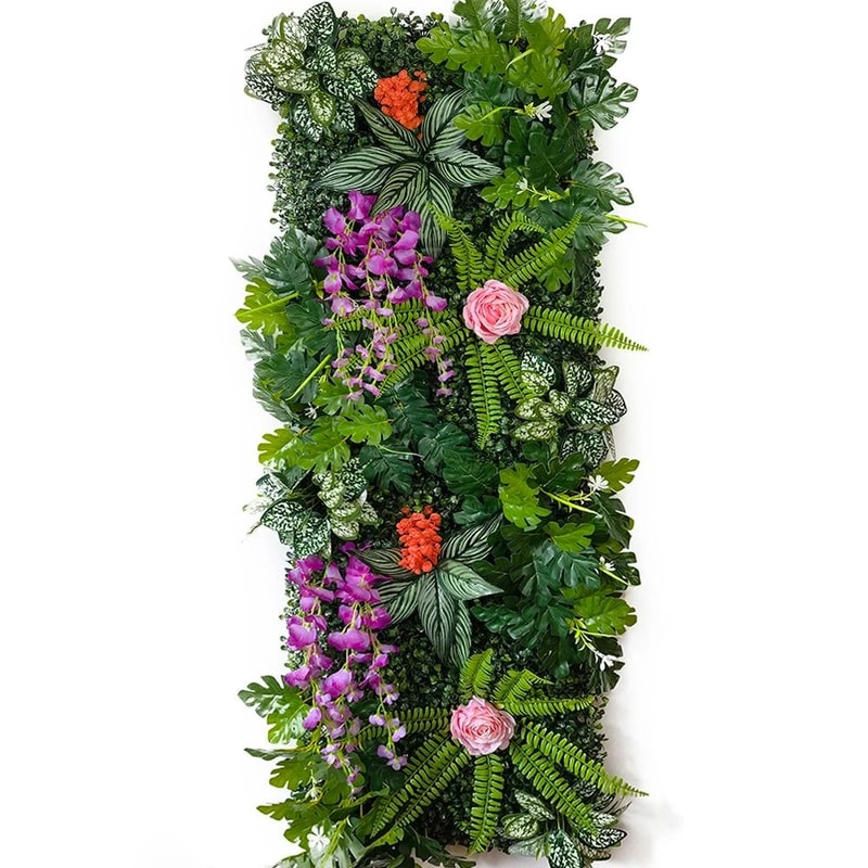 Botanical Meadow Wall Panel 157 X 472 Artificial Grass Lawn Executive Studio Wedding Sanctuary D 14
