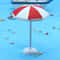 Miniature Shoreline Umbrella Micro Landscape Beach Ornament Executive Studio Coastal Sanctuary D 6
