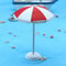 Miniature Shoreline Umbrella Micro Landscape Beach Ornament Executive Studio Coastal Sanctuary D 6