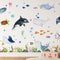 Ocean Voyager Mural Large Undersea Animal Decals Executive Nursery Nautical Sanctuary Decor 0