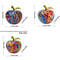Vibrant Graffiti Apple Abstract Resin Art Sculpture Executive Studio PopArt Sanctuary Decor 5