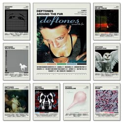 deftones discography series | alt-metal album cover art | executive studio & nu-metal sanctuary decor