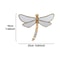 Golden Helix Dragonfly MirrorFinish Resin Wall Sculpture Executive Studio AvantGarde Sanctuary D 6