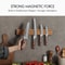 HEZHEN Acacia Bar 400mm Strong Magnetic Hardwood Knife Storage Holder 1