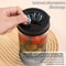 Aegis Flip Hourglass Jar Glass Olive Pickle Strainer Container With Airtight Lid 2