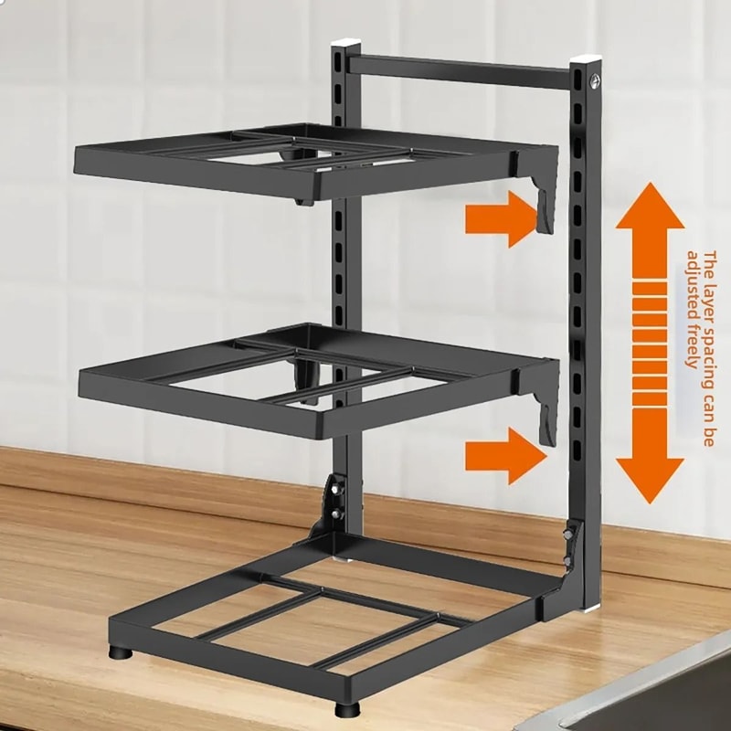 Nexus Modular Pot Rack Adjustable MultiTier Kitchenware Organizer UnderSink Corner Sanctuary Dec 1