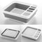 Zen Foldable Drain Basin Collapsible Tableware Rack Integrated Drying Tray 0