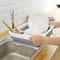 Zen Foldable Drain Basin Collapsible Tableware Rack Integrated Drying Tray 1