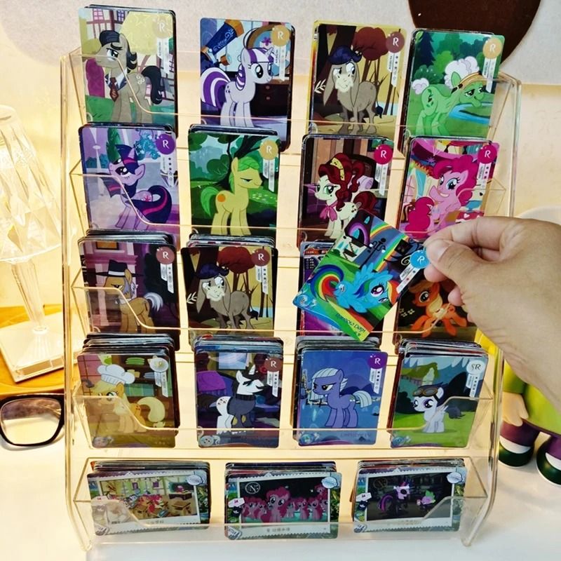 Nexus Prism Card Archive MultiTier Transparent Acrylic Desktop Display Storage Rack 3