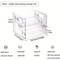 Nexus Prism Cascade 3Tier Transparent Acrylic Perfume Cosmetic Display Shelf 6