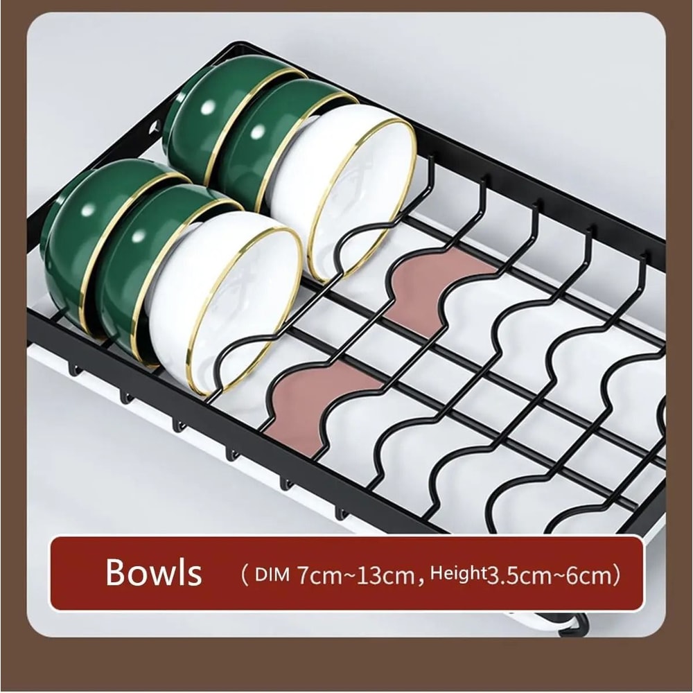 Titan Cascade ThreeTier SpaceSaving Kitchen Countertop Utility Rack Large Capacity Dish Drainer 3