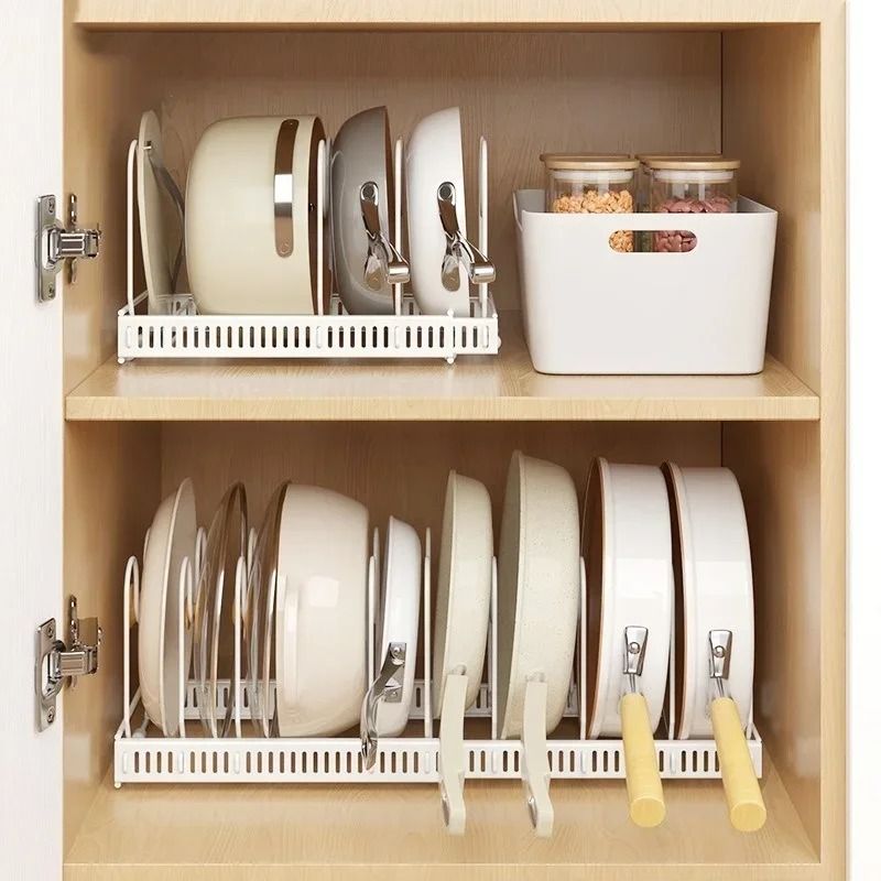 Monolith Carbon Nexus Retractable MultiLayer Pot Plate Storage Rack Professional Cookware System 0