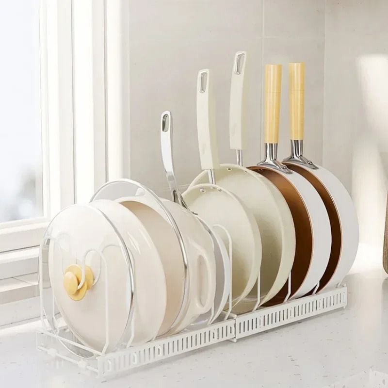Monolith Carbon Nexus Retractable MultiLayer Pot Plate Storage Rack Professional Cookware System 1