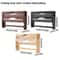 Zen Timber Nexus Bamboo 2Compartment Film Foil Cutter WallMounted Paper Towel Organizer 1