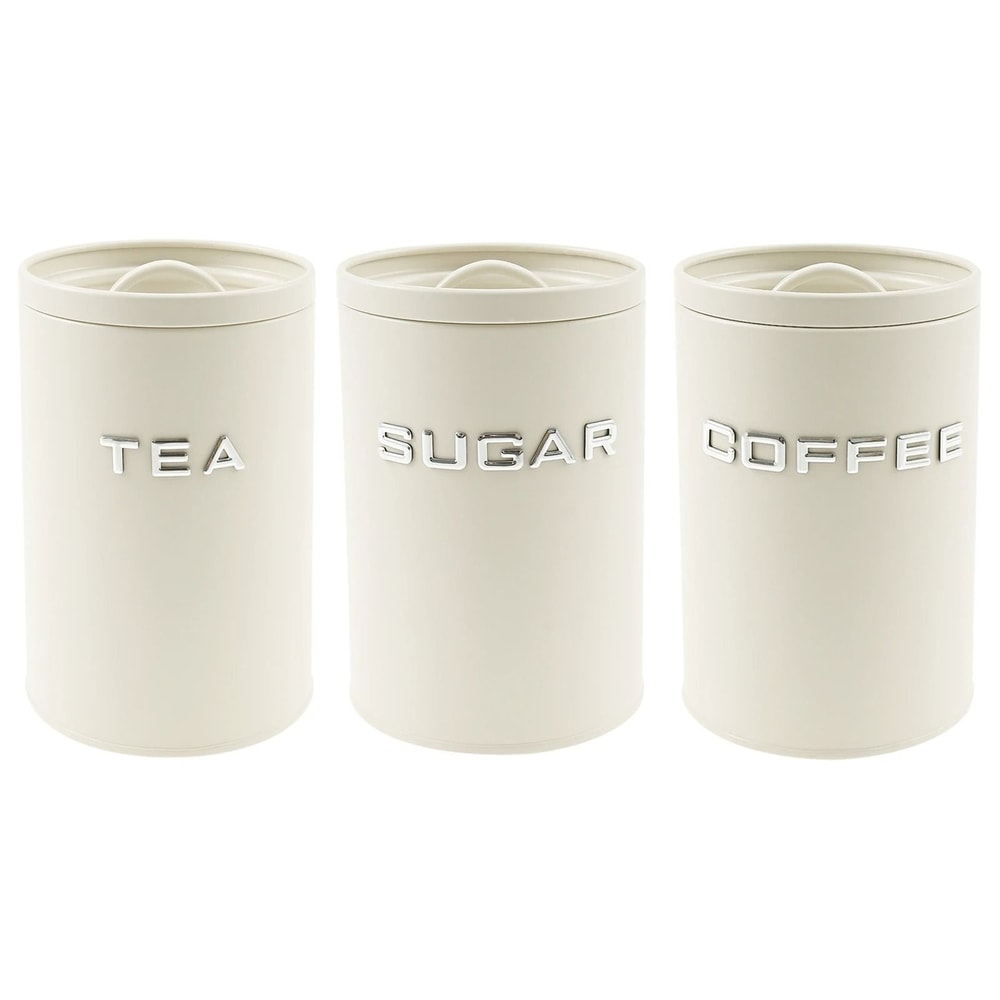 Nexus Essence Trio Airtight Coffee Tea Sugar Canister Set Executive Countertop Storage Ritual S 7