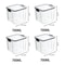 Nexus Crystal Vault 5Piece Sealed Stackable Food Storage Set Professional Multigrain Tank Pantry 12