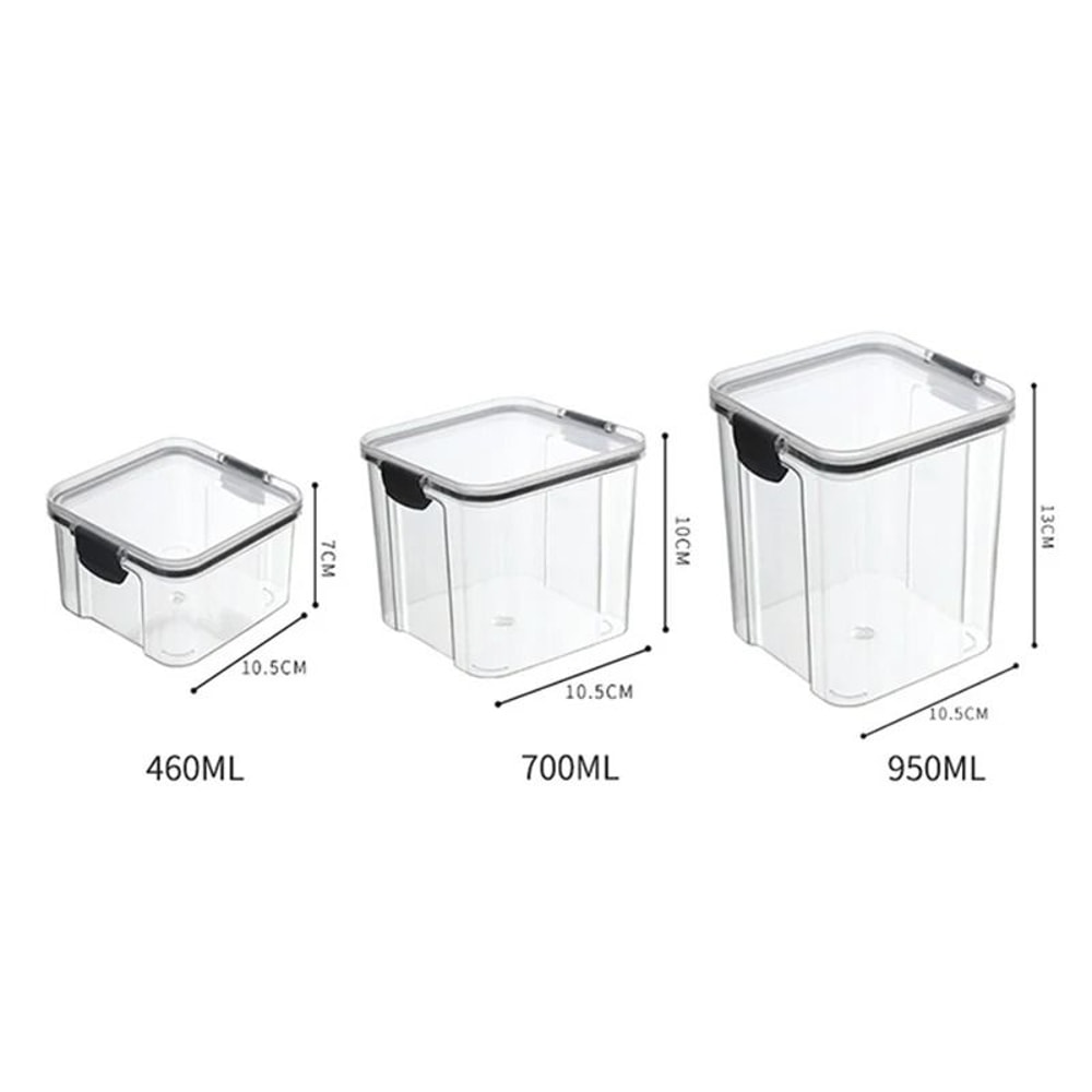 Nexus Crystal Vault 5Piece Sealed Stackable Food Storage Set Professional Multigrain Tank Pantry 19