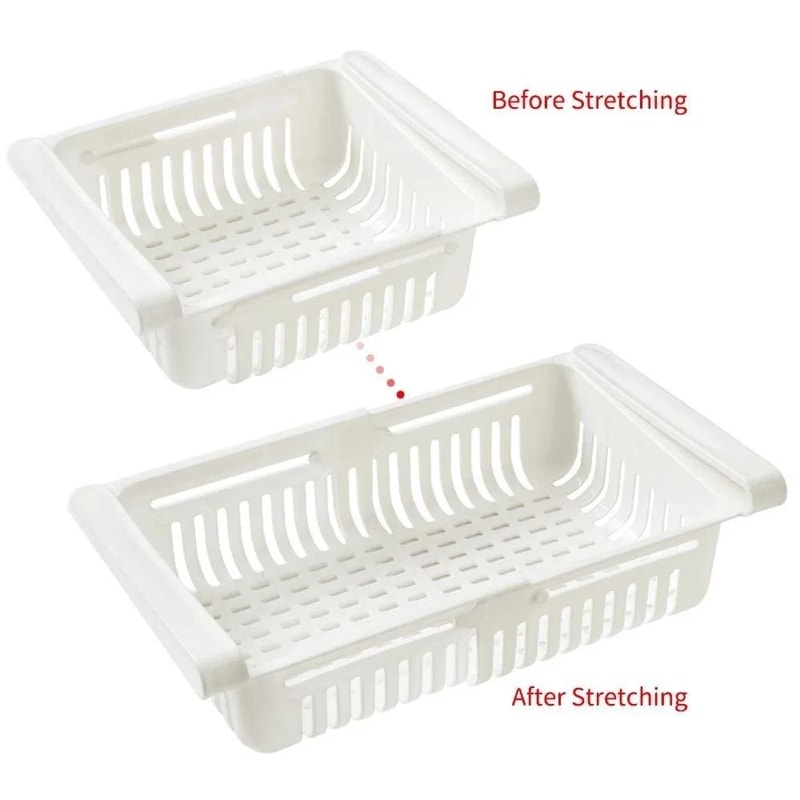 Nexus StretchDrawer Adjustable Refrigerator PullOut Shelf UnderShelf FreshKeeper 6