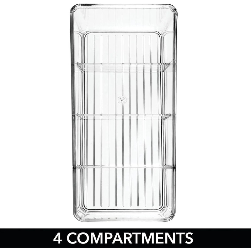 Nexus Prism Pouch Archive 4Compartment Transparent PET Pantry Desktop Organizer 4