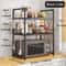Microwave Storage Rack SpaceSaving Countertop Organizer Advanced Kitchen Utensil Tableware Shelf 8